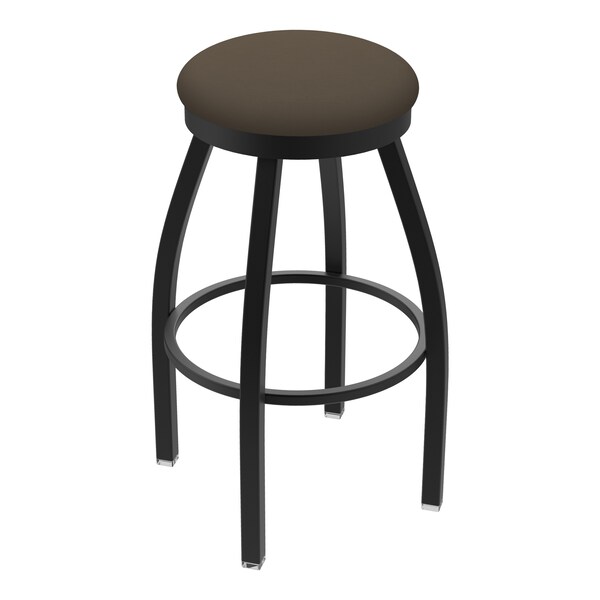 25" Swivel Counter Stool, Black Wrinkle, Canter Earth Seat